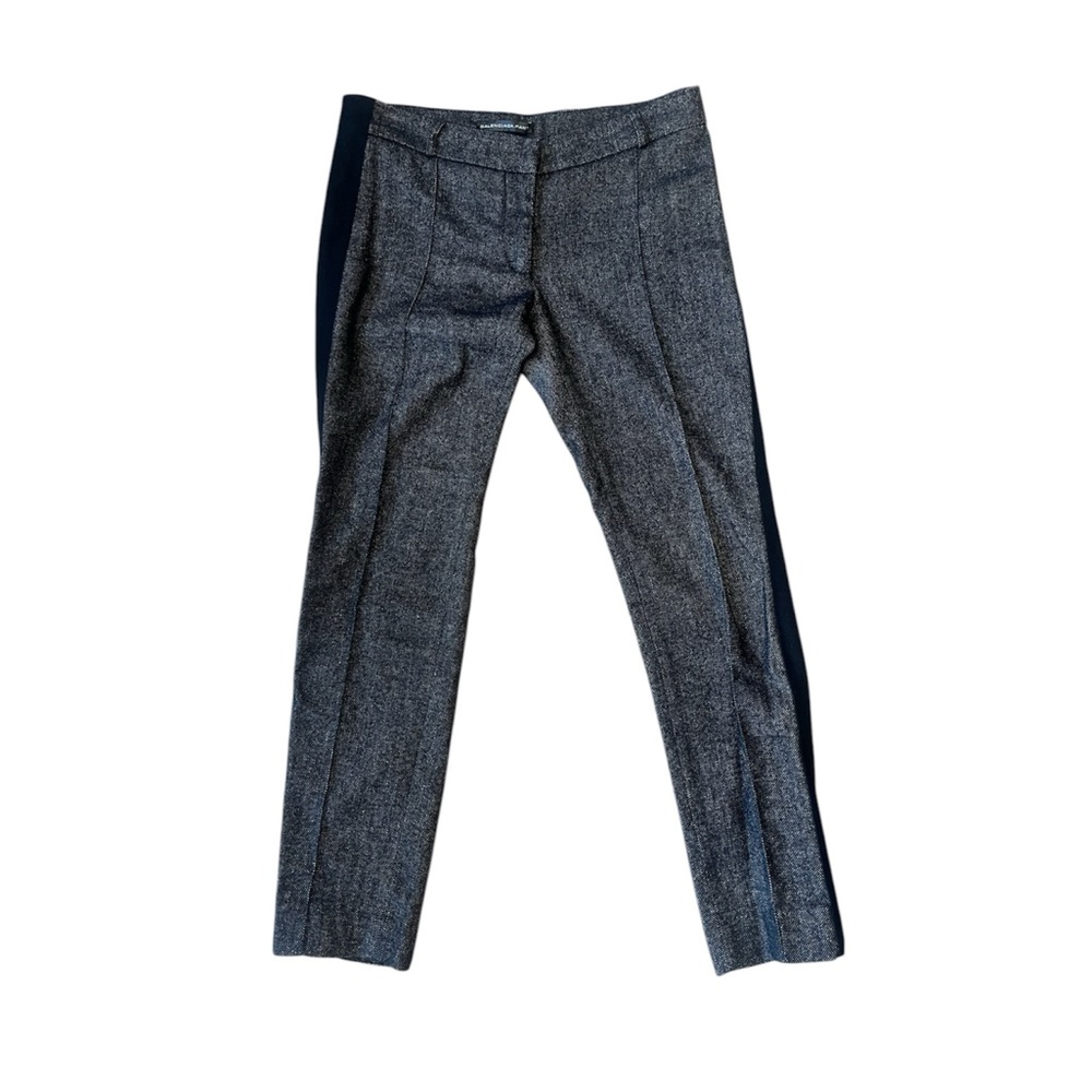 Balenciaga Wool Tweed Trousers